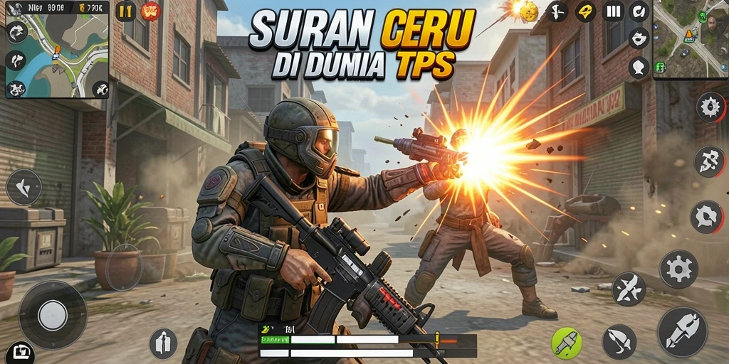 Tangkapan layar dari gameplay menegangkan di 73K.