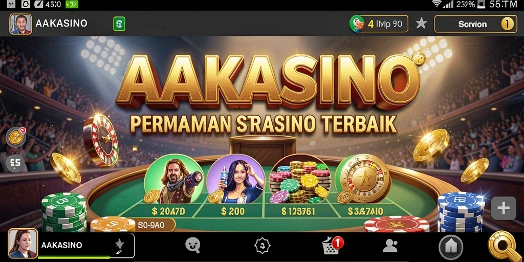 Gameplay menakjubkan di AAKASINO dengan grafis yang memukau.