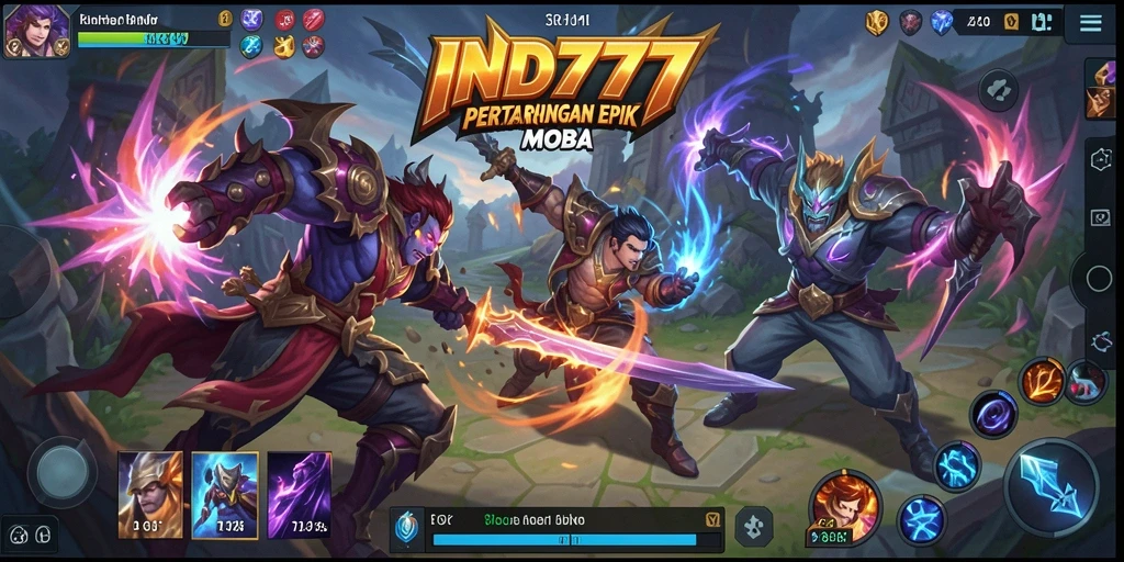 Tampilan gameplay memukau dalam IND777 yang penuh aksi.
