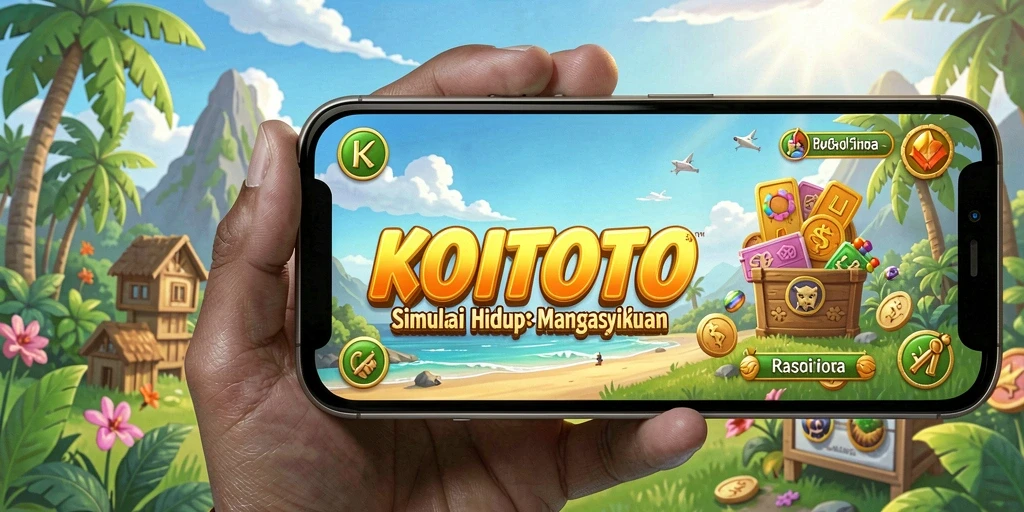 Tampilan gameplay menarik dari KOITOTO dengan berbagai aktivitas simpatisan.