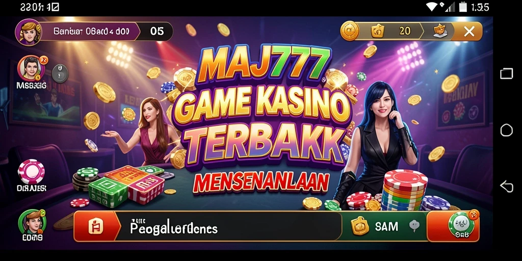 Tampilan gameplay menarik dari MAJ777 dengan berbagai pilihan permainan Kasino.