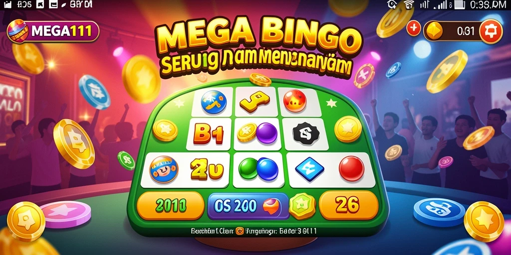 Screenshot menunjukkan gameplay seru dalam permainan Bingo.