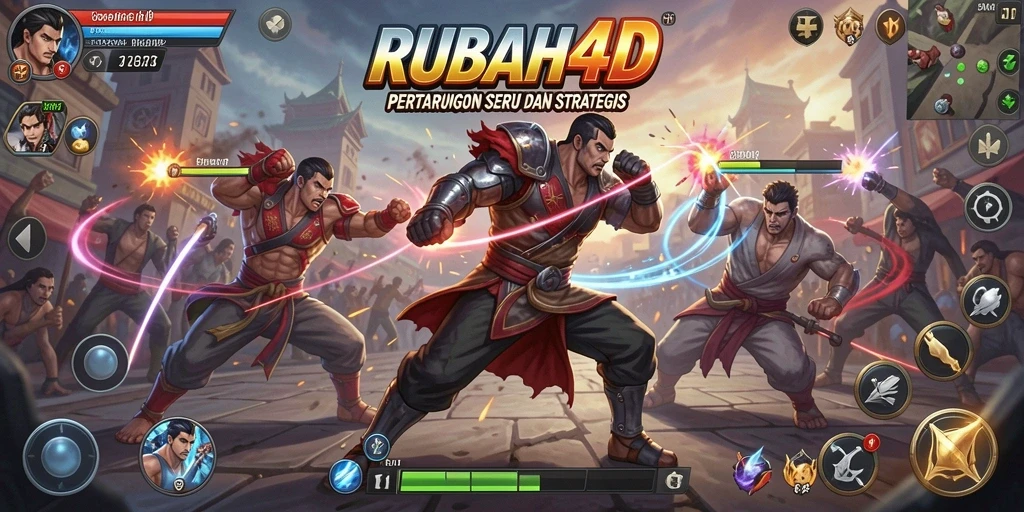 Screenshot RUBAH4D menampilkan aksi pertarungan yang intens dan mendebarkan.