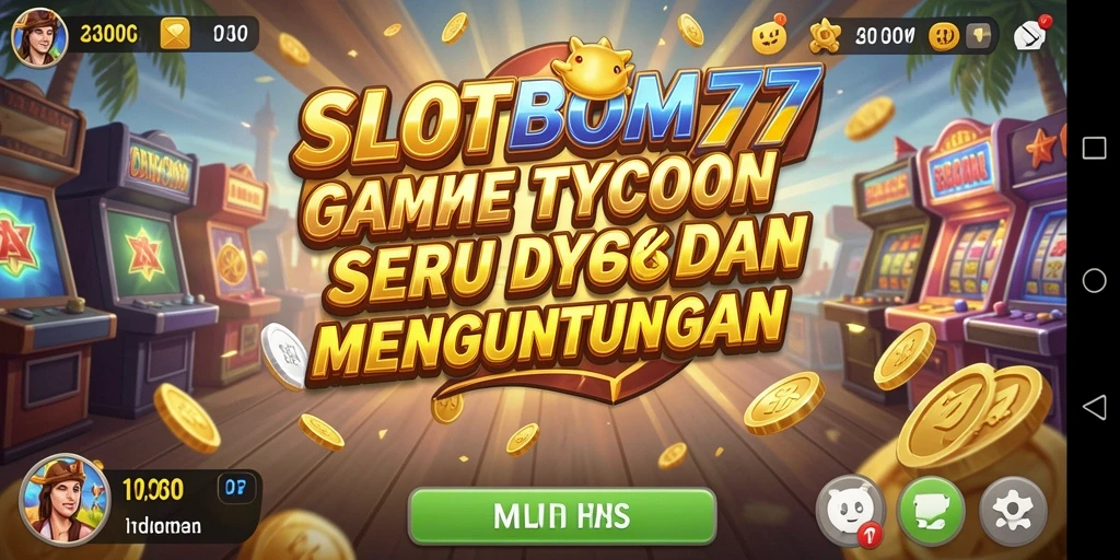 Tangkapan layar utama <strong>SLOTBOM77</strong> menampilkan aksi membangun bisnis yang seru.