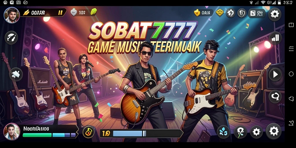Screenshot SOBAT777 menunjukkan aksi seru dalam permainan musik.