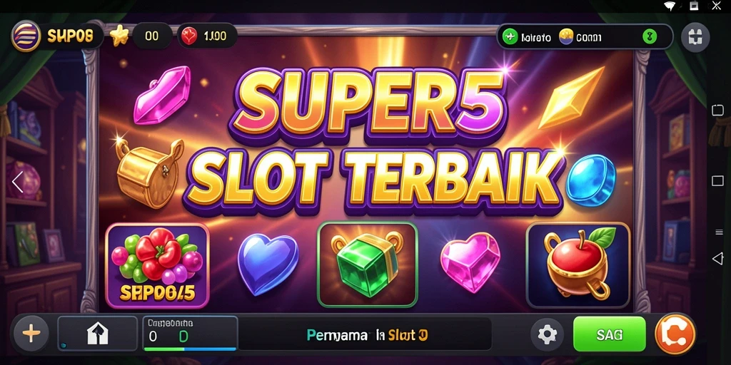 Screenshot gameplay yang menampilkan keseruan permainan Slot SUPER5.
