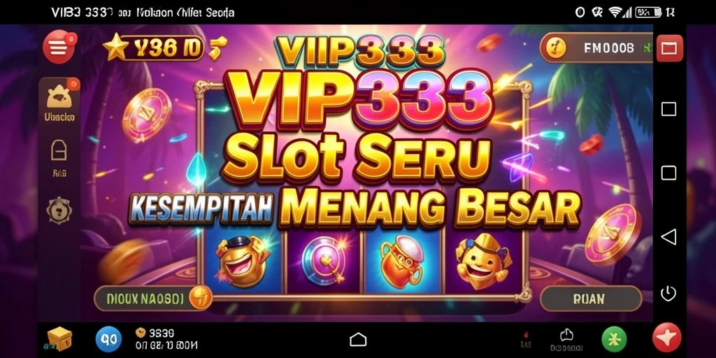 Tampilan menarik dari permainan slot di VIP333.
