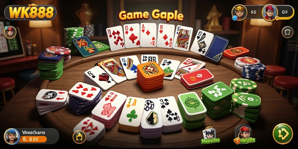 Tampilan gameplay Gaple yang menarik di WK888.